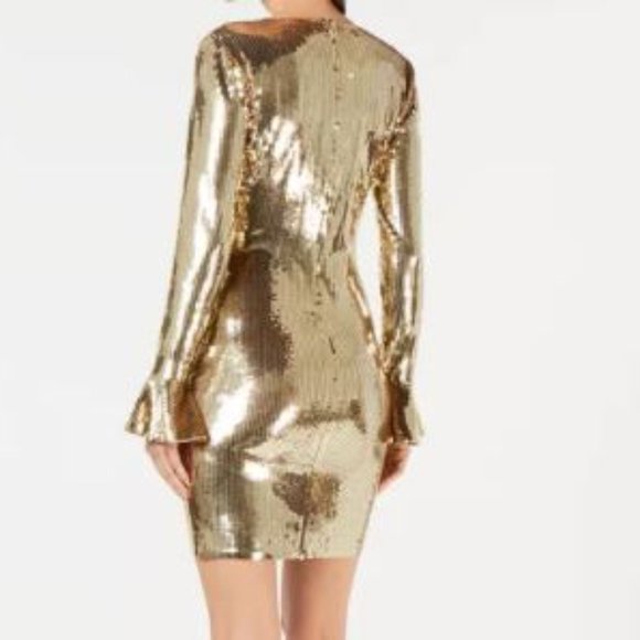 NWT Michael Kors Sequined Bell-Cuff Dress Size XS - Picture 2 of 5